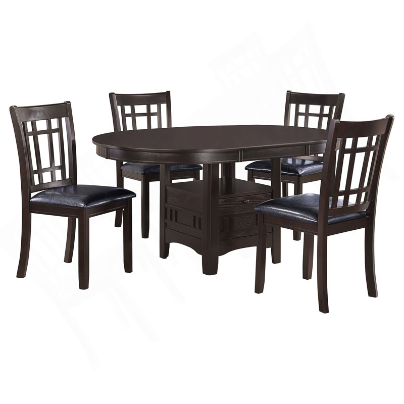 Hester Black And Espresso 5-Piece Dining Set
