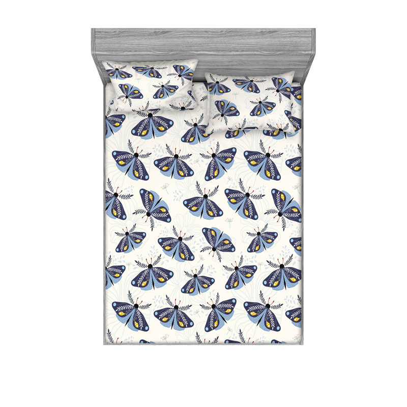 Drap-housse et taie décorative Ambesonne, Ensemble de draps très grand californien avec 2 t