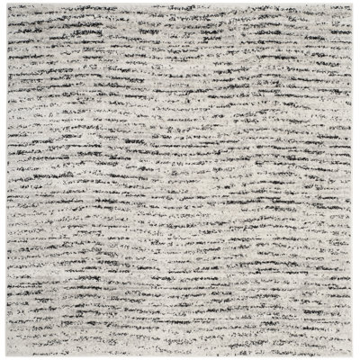 Riebe Abstract Ivory/Silver Area Rug