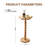 Solid Wood Butterfly-Shaped End Table,Pedestal Drink Table, Tall Plant Stand-118726977