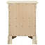 Charmante table de chevet traditionnelle en bois avec 3 tiroirs de rangement et poignée en métal-71036412