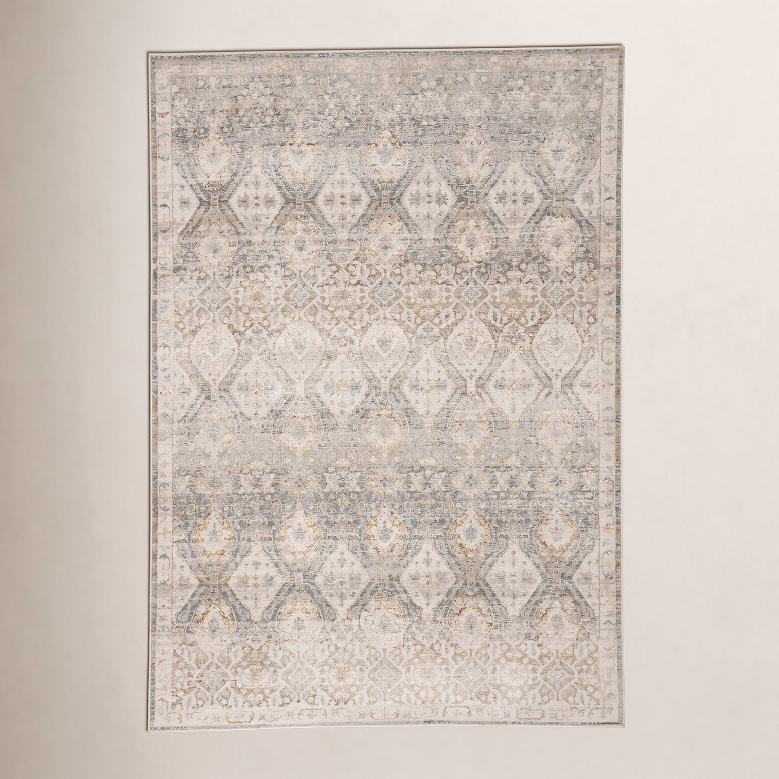 Lynnette Gray Oriental Rug, Rectangle 9'6" x 13'