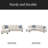Rivet - Trimmed L - Shaped Sofa 2Pc-1015377034