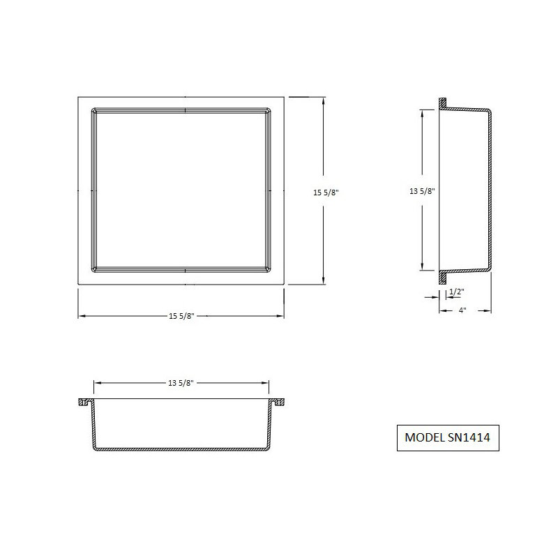 Niche de douche simple Parker