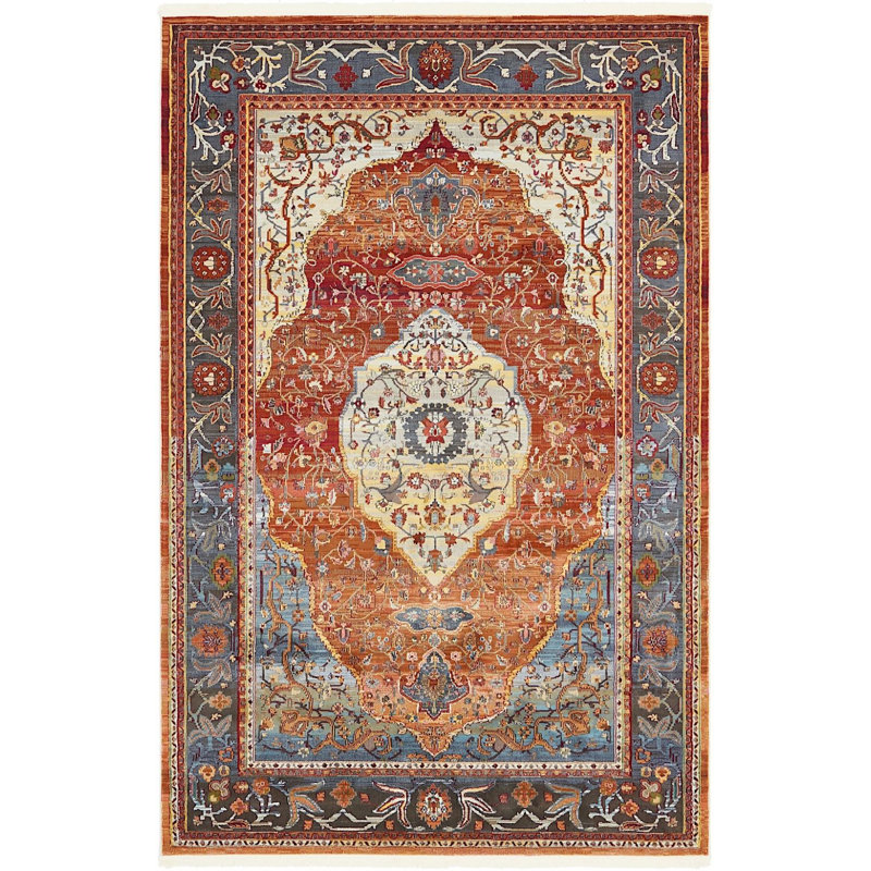 Tapis à oriental brun Mulvihill, Rectangle 2 pi 2 po x 3 pi