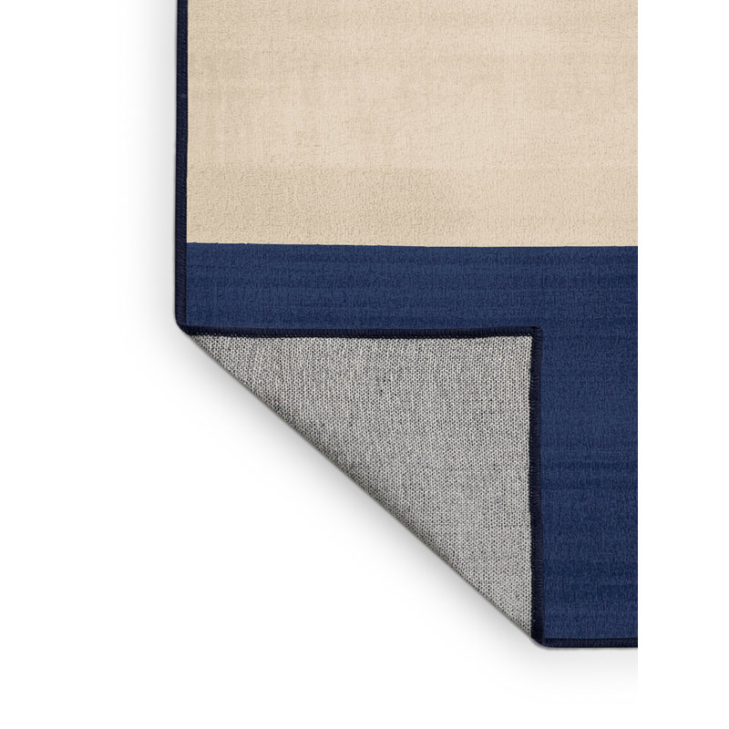 Tapis beige moderne et contemporain lavable à la machine Balbo, 6 X 9