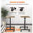 Sweetcrispy Small Mobile Rolling Standing Desk Rolling Desk Laptop Computer Cart for Home