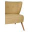Fauteuil à oreilles Elegant, brun laiteux, 31,5 po x 30,3 po x 28,3 po | Structure en bois massif et revêtement 100% polyester | Hauteur du siège en mousse 32 pouces: 15,7 pouces | Tissu facile à nettoyer, ajout élégant à tout espace de vie-1089975457
