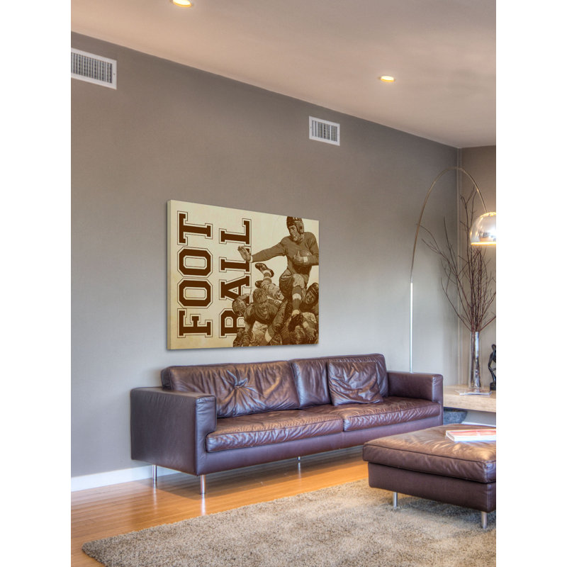 College Football Alternative File Version by J.F. Kernan Print on Wrapped Canvas, 40" H x 48" W x 1.5" D