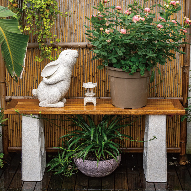 Rangement pour bonsaï Garden, H 20,08 po x l 47,24 po x P 11,81 po, Blanc