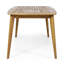 Table de salle à manger d'extérieur en bois d'acacia, finition teck | Idée de cadeau