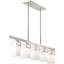 Lustre classique à 5 lumières avec abat-jour en cristal Basley