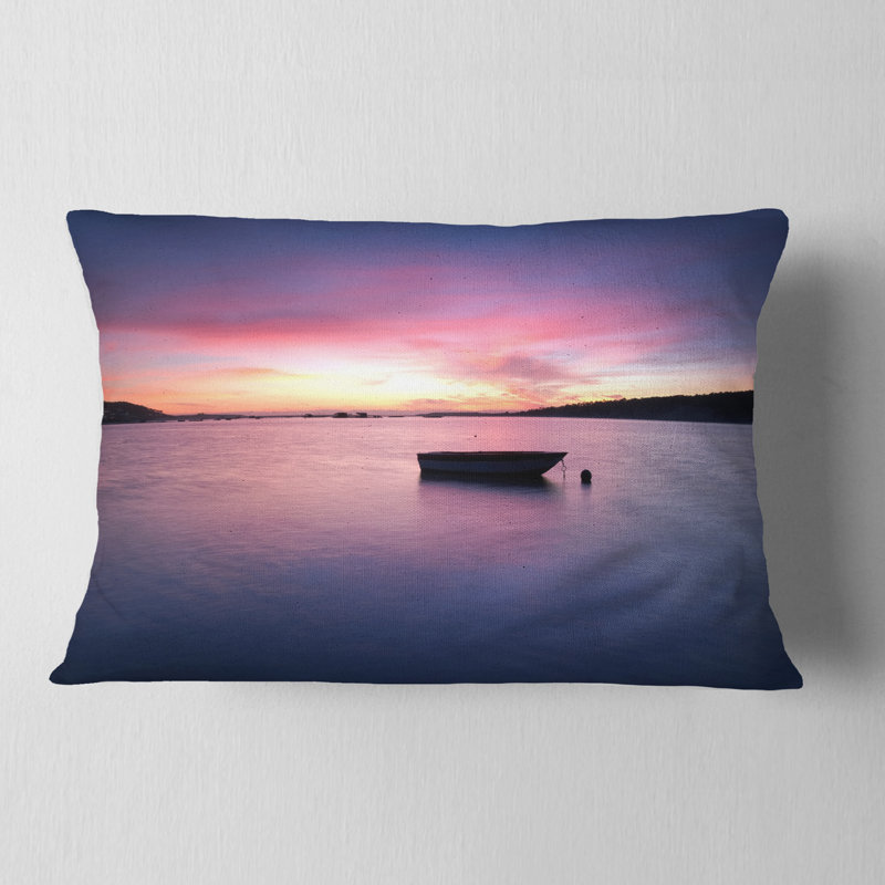 Coussin lagoa de albufeira seascape portugal mer shore, Rectangle 12" x 20"