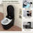 Modern Smart Toilet With Bidet, Auto Flush, Auto Open/Close,Heated Seat, Warm Water And Dry, Foam Shield Function-122371763