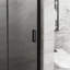 Porte de douche pivotante 34 po x 72 po, porte de douche en verre trempé épais de 1/4 po, conception semi-sans cadre