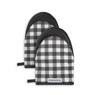 Farmhouse Living Buffalo Check Black/White Oven Mitt (2-Pack)