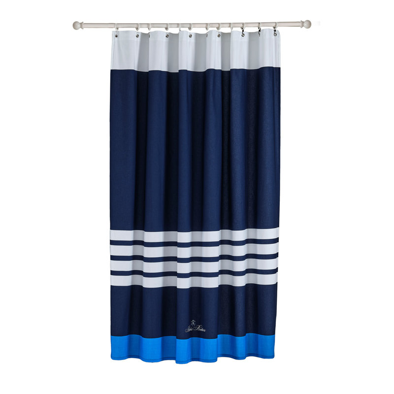 Cotton Shower Curtain, Navy