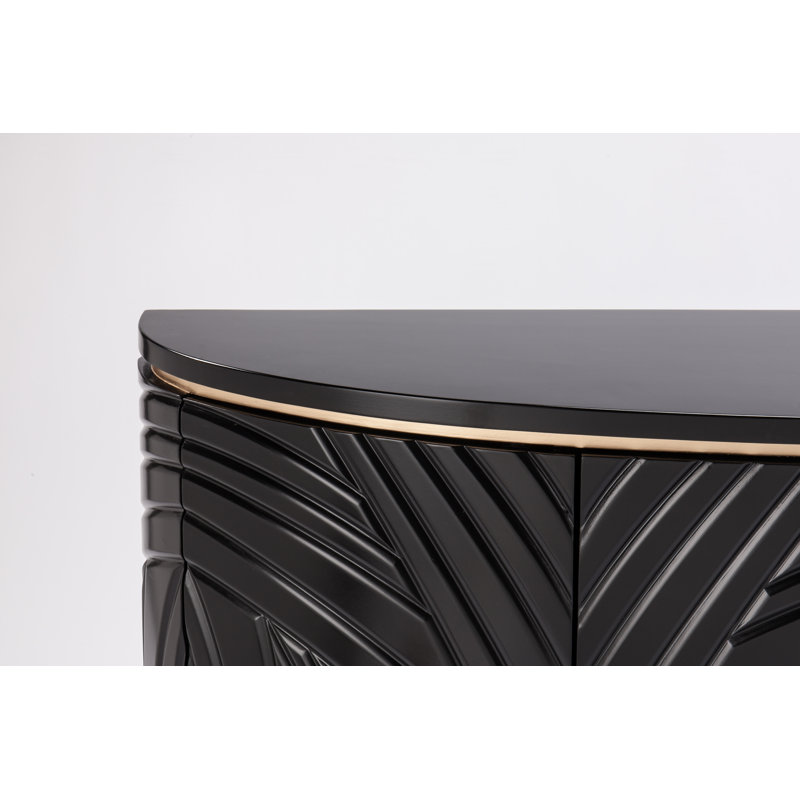 71.5'' W Sideboard, Black/Gold