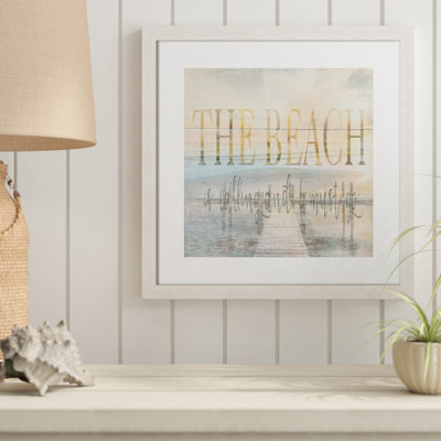 Avrian «The Beach is Calling», reproduction de peinture acrylique encadrée