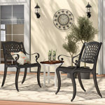 Grimm Premium All-Weather Wicker Outdoor Dining Armchair