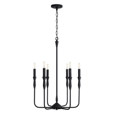 6 - Light Dimmable Geometric Chandelier