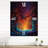 Mysterious Rainbow Vision Landscape II - Abstract Landscape Very Large Wall Clocks-99635097