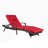 Outdoor Wicker Long Reclining Chair Set of 2 with Cushions-1893226357