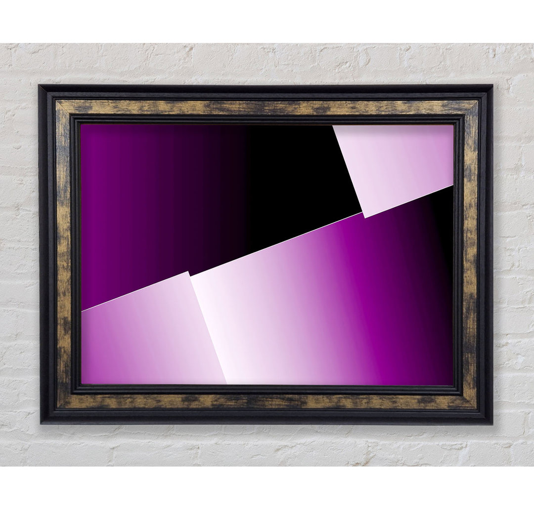 Half Cut Purple - Einzelner Bilderrahmen Kunstdrucke