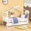 Lit simple en bois avec 2 tiroirs et garde-corps-2079343738
