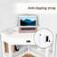 Bureau blanc avec tiroir et tablette pour l'espace de travail de coin de décoration de chambre à coucher