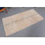 Tapis turc rétro en patchwork de style Oushak pour la salle de bain avec laine douce lavable beige