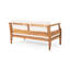 Ensemble de causeuse et table basse et fauteuil club d'extérieur Mid-Century 4 pièces