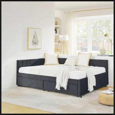Full Size Upholstered Tufted Bed