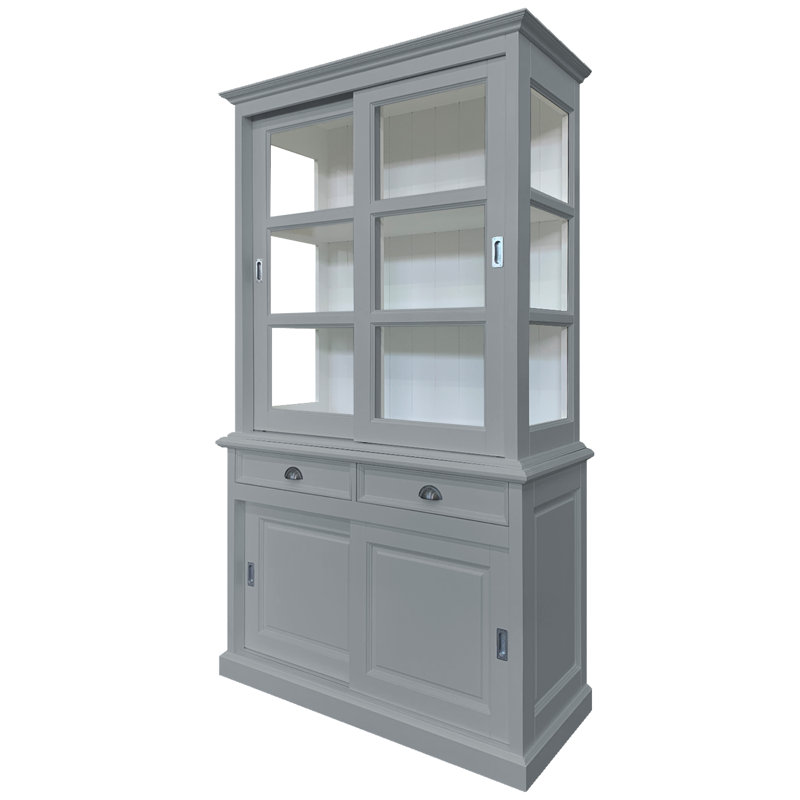 Babetta 125 cm W Display Cabinet, Window Grey