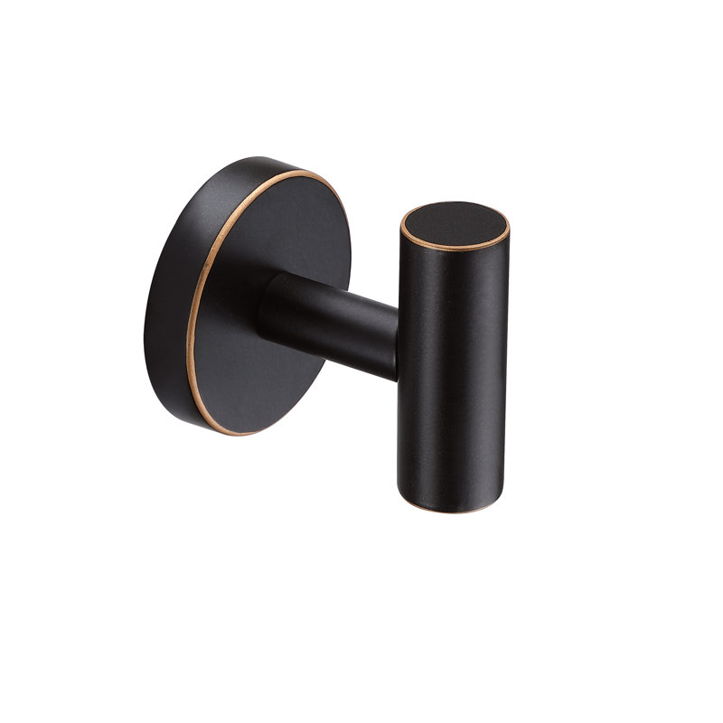 2 Pack 2.25"H Stainless Steel Bathroom Wall Mounted Towel Hook with Brushed Nickel Finish, Oil Rubbed Bronze