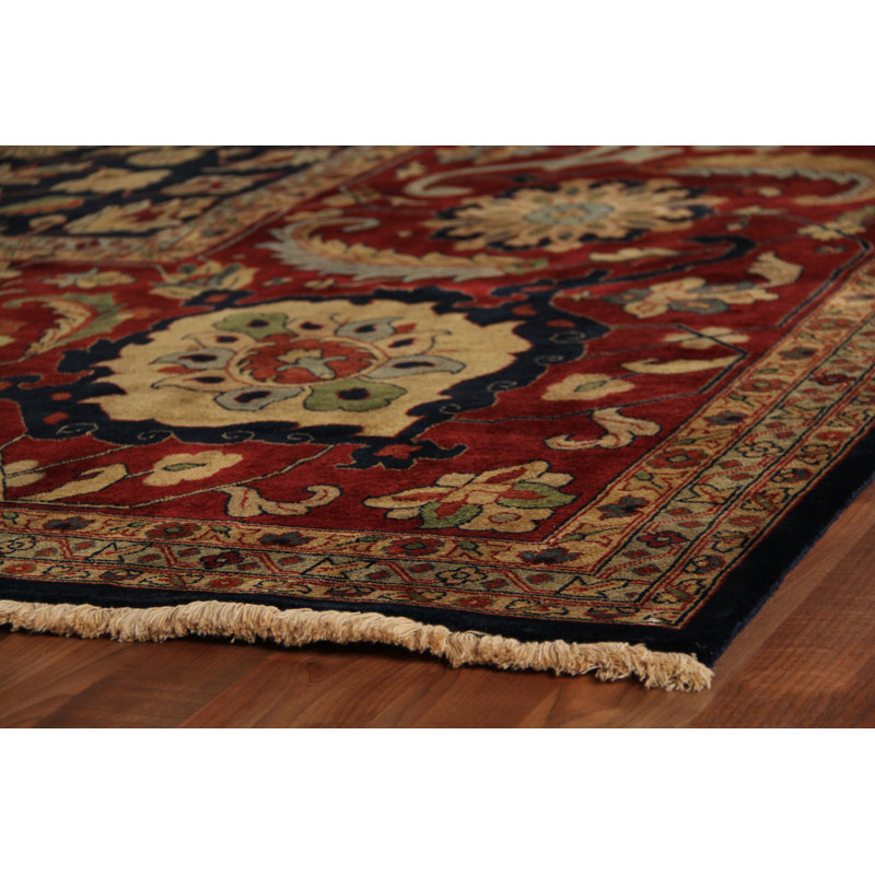 Tabriz Wool Oriental Area Rug in Brown/Red/Beige/Black, Rectangle 14' x 16'6"