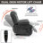 Dual Motor Infinite Position Up To 350 LBS Electric Medium Size Leatheraire Grey Power Lift Recliner Chair With 8-Point Vibration Massage And Lumbar Heating-864823679