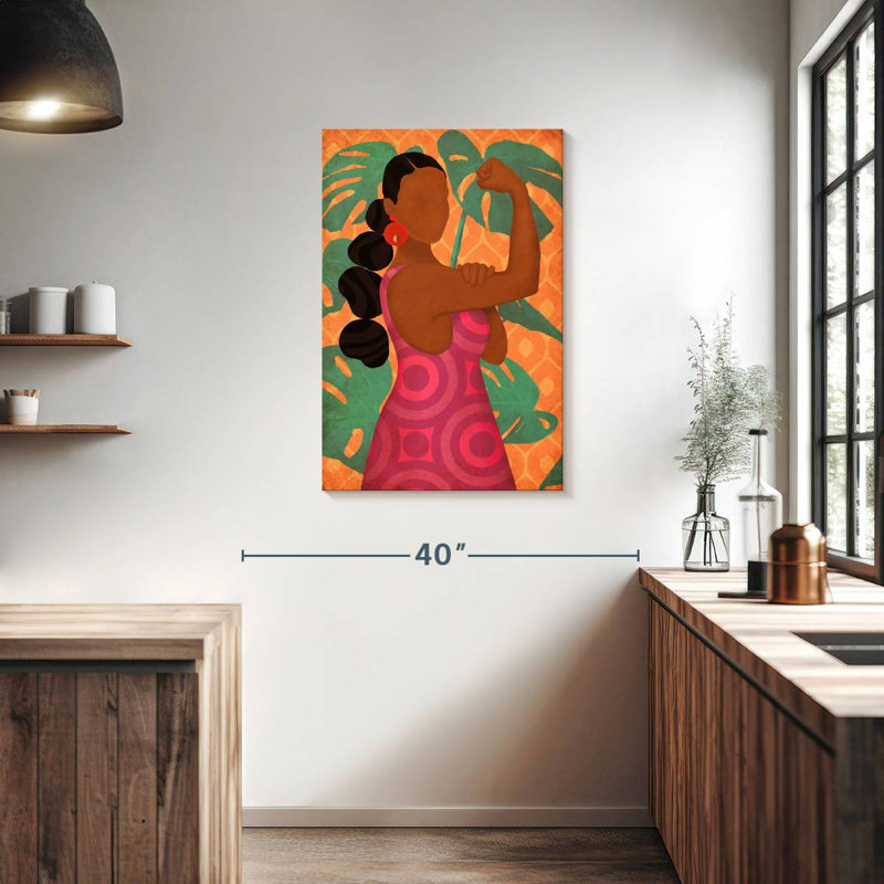 Leisha Boho Pin-Up Beauty, H 36 po x l 24 po