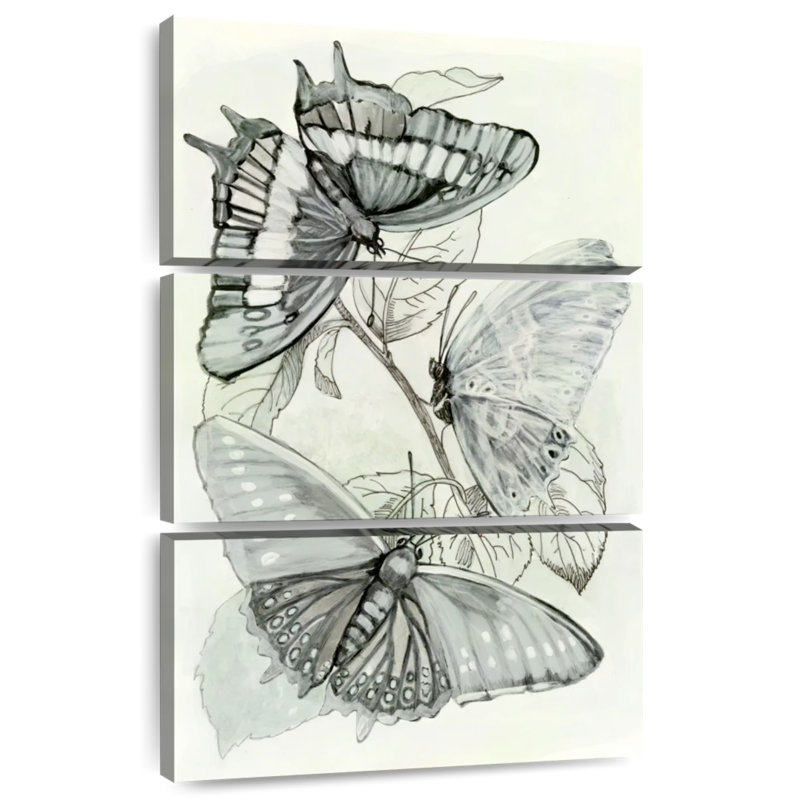 Brampt Butterfly Medley I, 50" H x 32" W