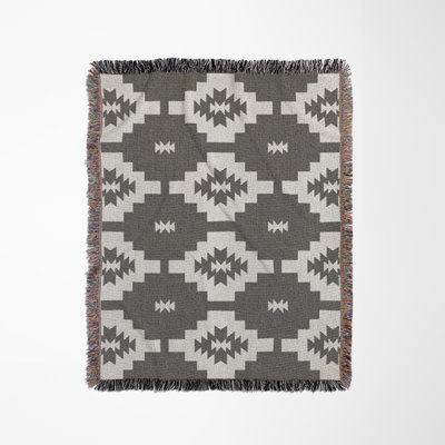 Hinto South Western Cotton Blend Blanket Throw
