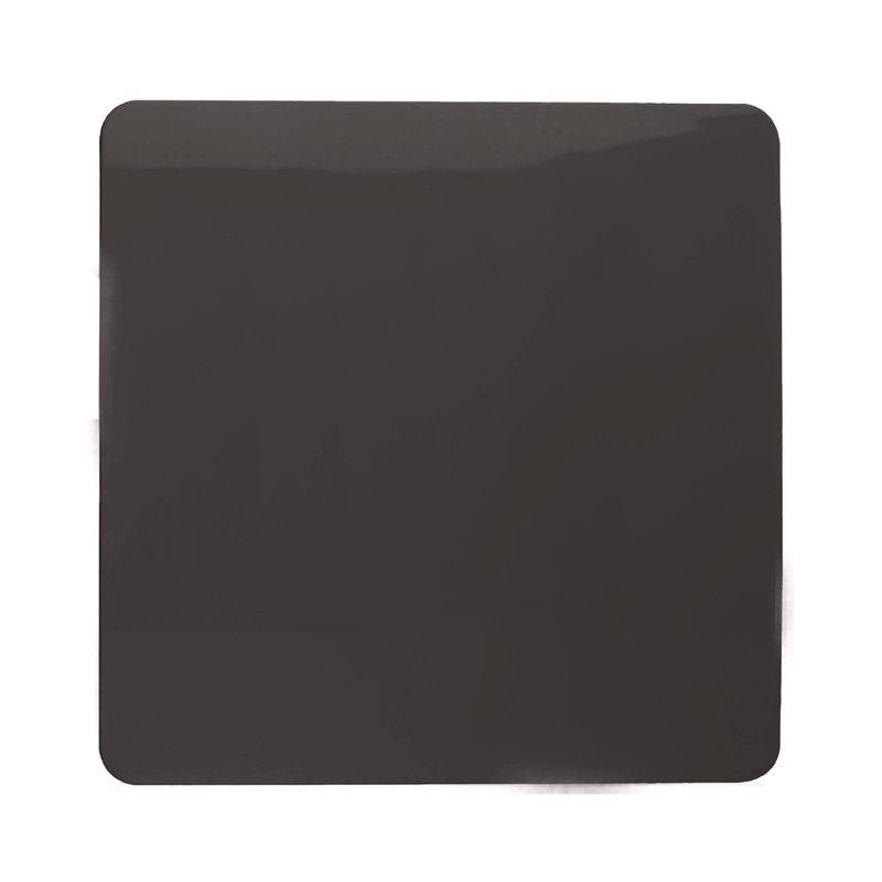 Trendi Switch Single Blanking Plate, Dark Brown