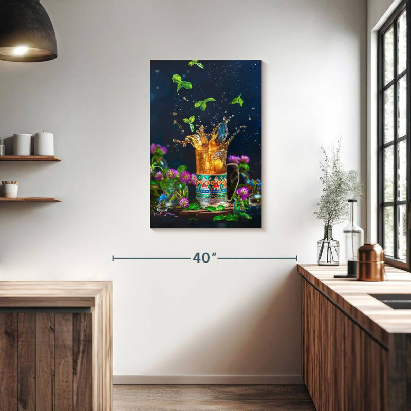 Yarlin Tea Splash, 36" H x 24" W