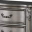 Table de chevet traditionnelle en gris antique