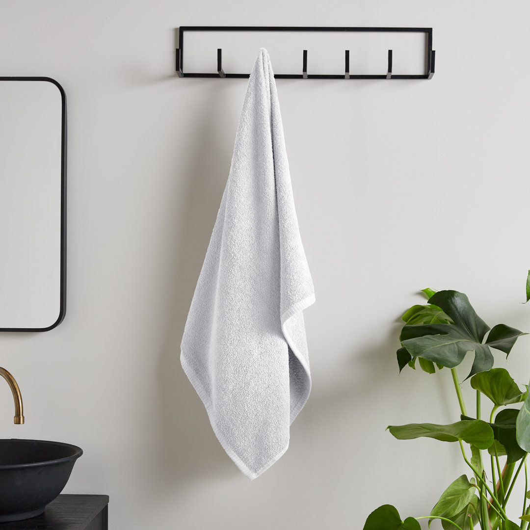 Catherine Lansfield Quick Dry 100% Cotton Towel in White | Size: Hand Towel - Image 4