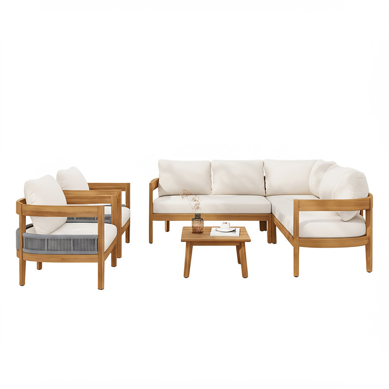Ensemble de conversation pour patio 6 pièces