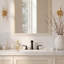 Waterfall Widespread 3-hole Bathroom Sink Faucet in Matte Black-122063310