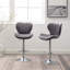 Upholstered Adjustable Swivel Barstools, Set Of 2-1041413021