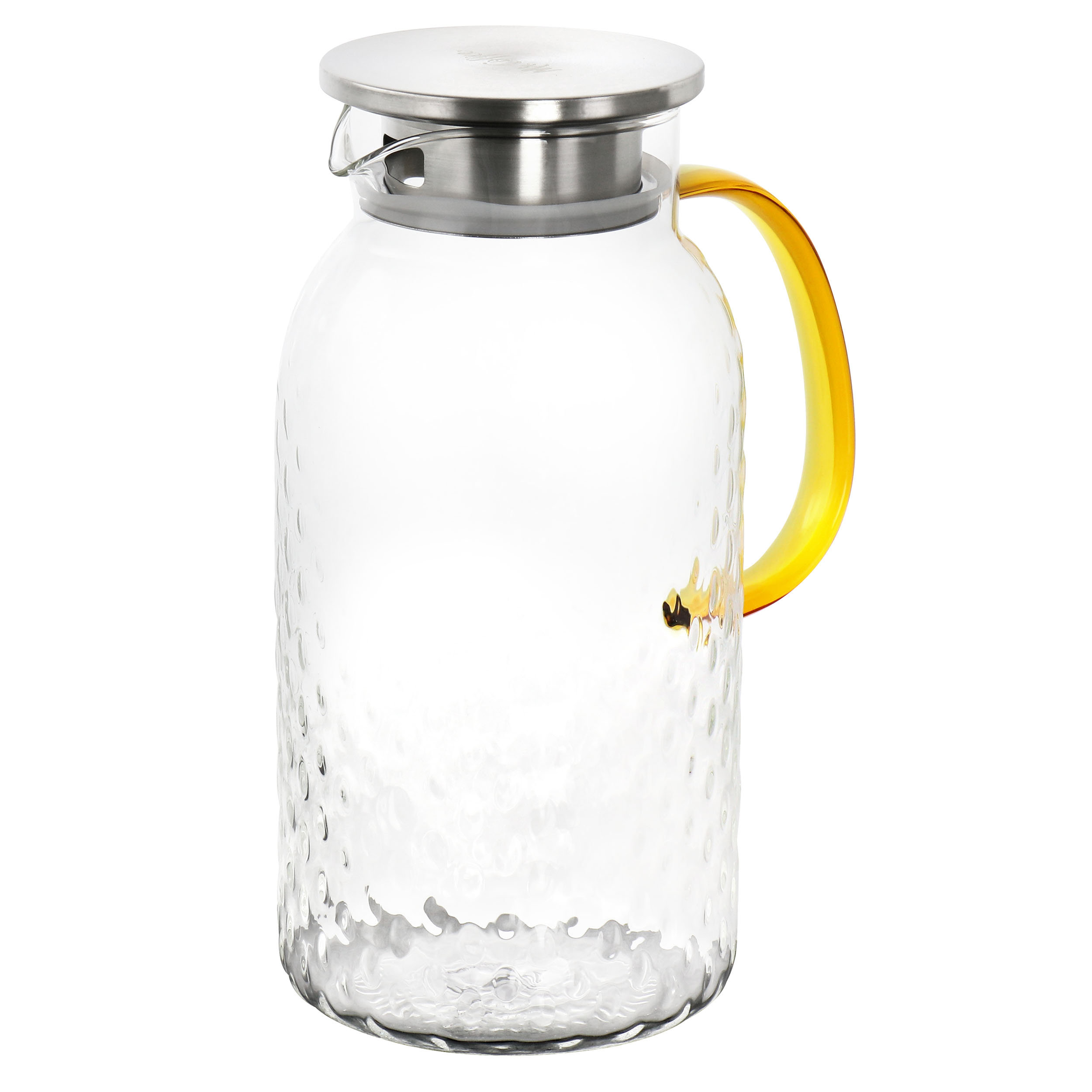 Glass Pitcher 50oz Water Pitcher With Lid Spout Tea Bottle Heat