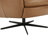 Danva Genuine Leather Swivel Recliner-101479846