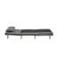 Fauteuil-lit moderne en velours pliable avec passepoil CANON - dossier réglable à 3 positions, se transforme en lit en 10 secondes, comprend un oreiller, un canapé-lit gris pour les petits-1401906941
